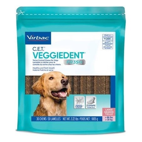 VIRBAC Veggiedent Fresh L (&gt,30 kg) 15 St