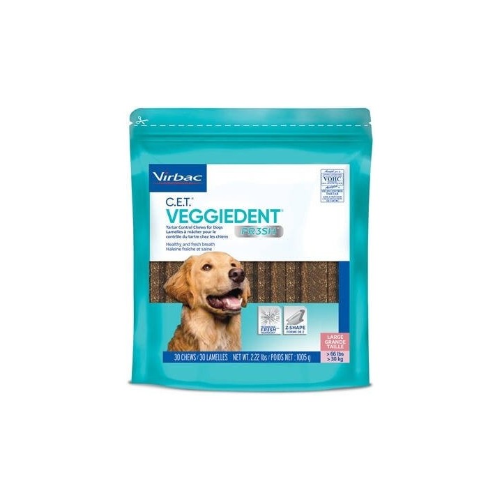 VIRBAC Veggiedent Fresh L (&gt,30 kg) 15 St