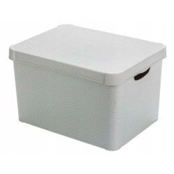 CURVER Deco Stockholm L Aufbewahrungsbox mit Deckel Dots