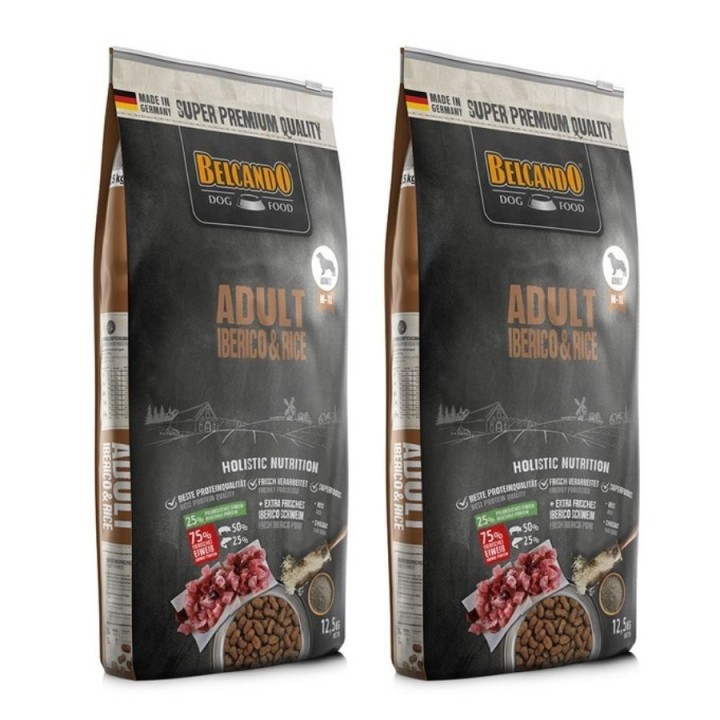 BELCANDO Adult Iberico &amp, Rice M-XL 25 kg (2x12.5 kg)