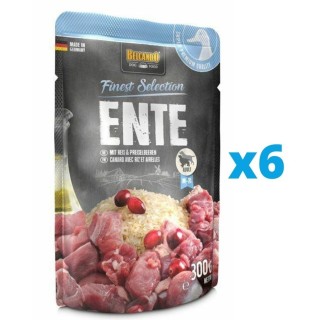 BELCANDO Ente mit Reis &amp, Preiselbeeren 300 g x 6