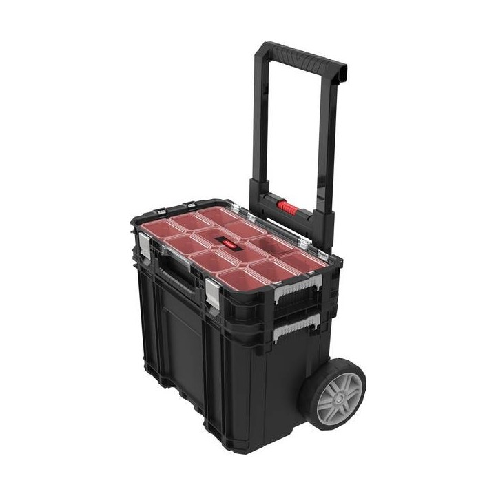 CURVER Werkzeugkasten auf Rädern mit Organizer Keter Connect
