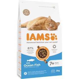 IAMS for Vitality Senior Cat Food with Ocean Fish 3 kg