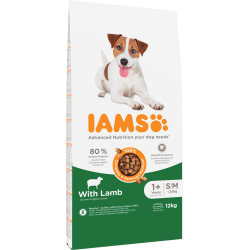 IAMS For Vitality Adult Small &amp, Medium Breed Lamb 12 kg