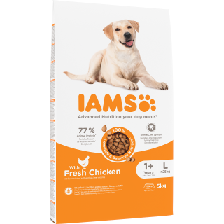 IAMS for Vitality für ausgewachsene Hunde großer Rassen mit frischem Huhn 5 kg