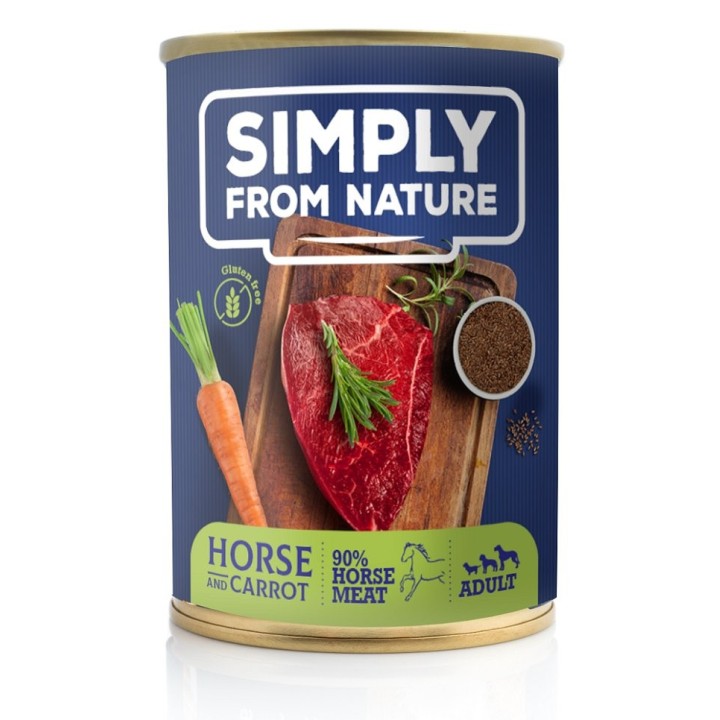 SIMPLY FROM NATURE Pferdefleisch mit Leinsamen 400 g