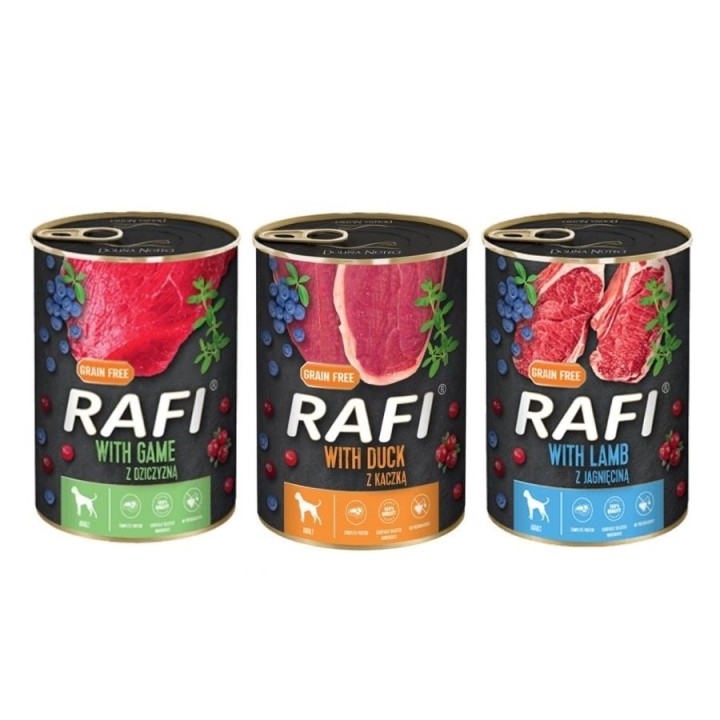 DOLINA NOTECI RAFI MIX - Wilde, Lamm, Ente 36x400g