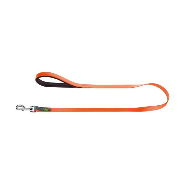 HUNTER Führleine Convenience 1,5cm/1,2m orange neon