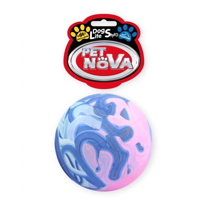 PET NOVA DOG LIFE STYLE Schwimmender Ball 7cm mehrfarbig Aroma Vanille