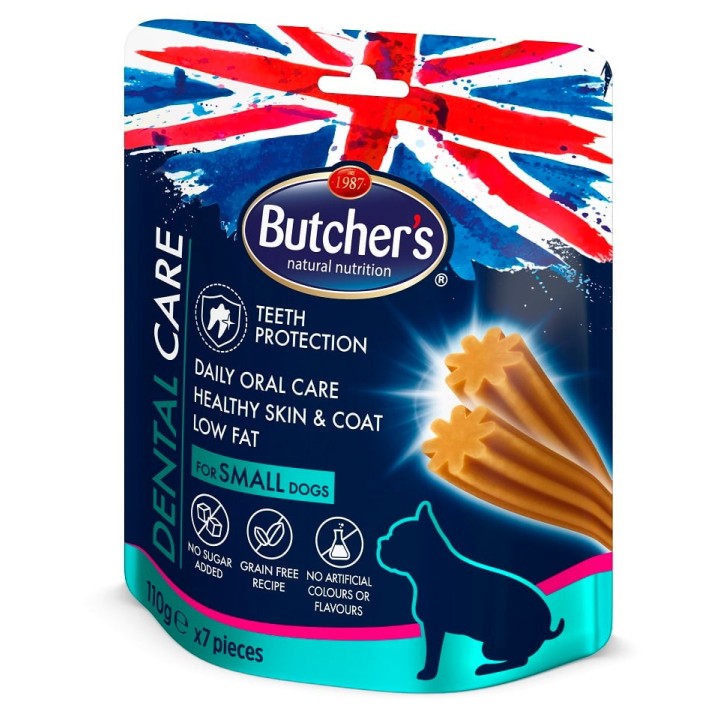 BUTCHER'S Dental Care for Small Dogs 110g Zahnpflegeprodukte für kleine Hunderassen