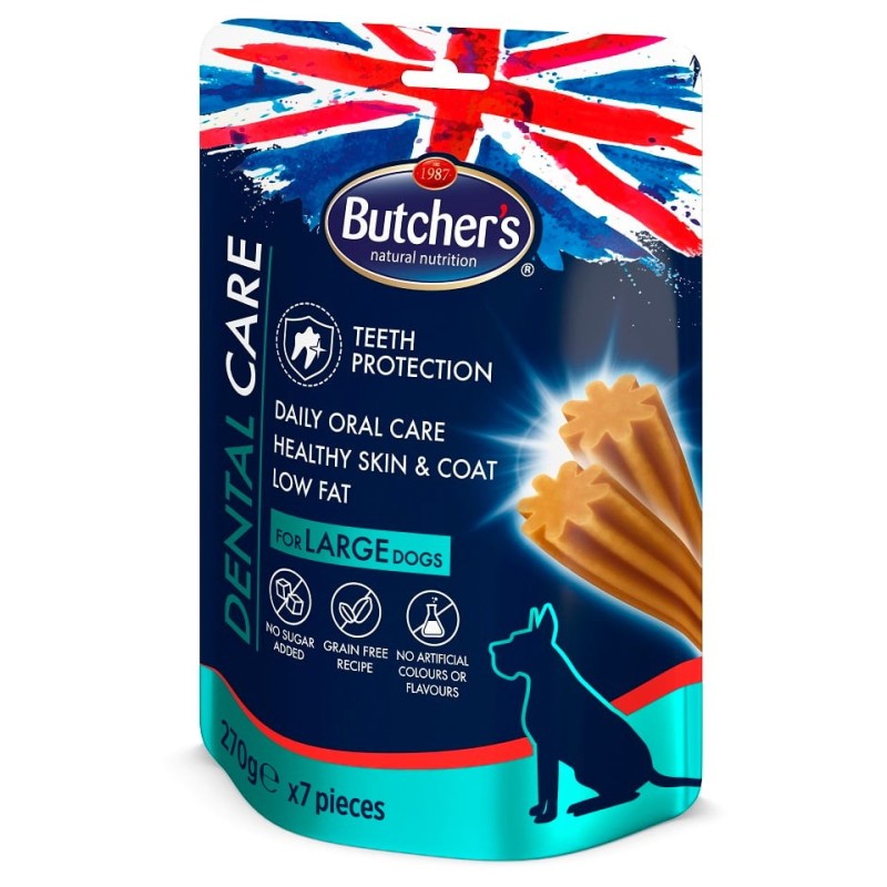BUTCHER'S Dental Care for Large Dogs 270g denstist Leckerlis für große Hunderassen