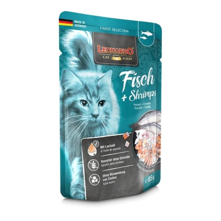 LEONARDO Finest Selection Fisch mit Shrimps 85g