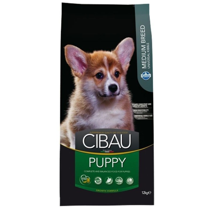 CIBAU Medium Puppy 12 + 2 kg GRATIS