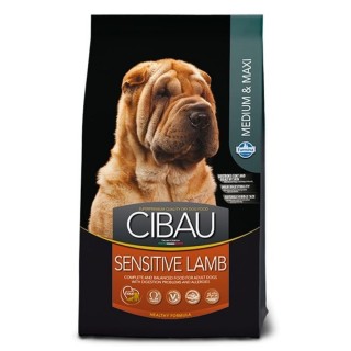 CIBAU Sensitive Lamb Medium &amp, Maxi 12 kg + 2 kg FREE