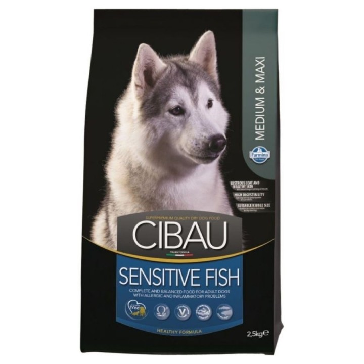 CIBAU Sensitive Fish Medium &amp, Maxi 2.5 kg