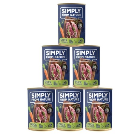 SIMPLY FROM NATURE Ente mit Karotte 6 x 400 g