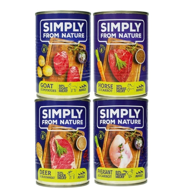 SIMPLY FROM NATURE gemischten Probierpaket 4 x 400g