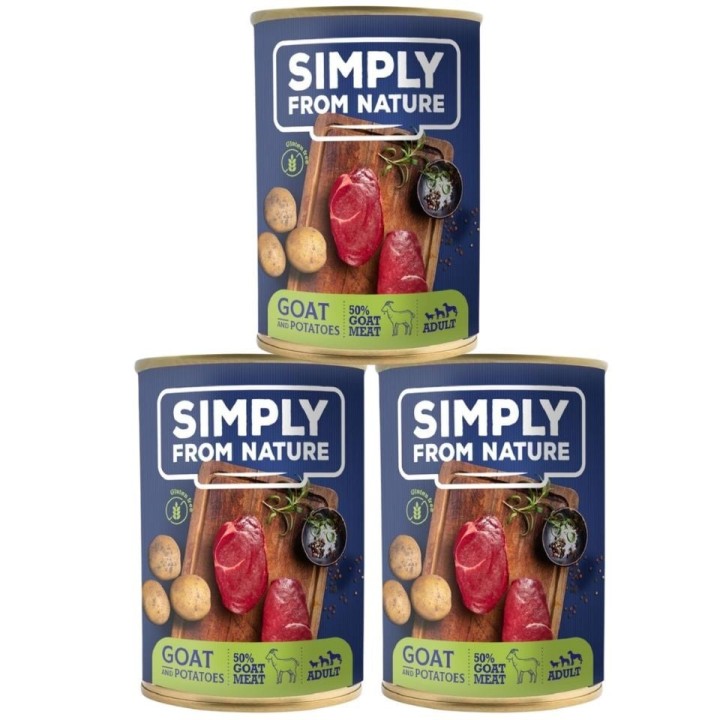 SIMPLY FROM NATURE Pferdefleisch mit Kartoffeln 3 x 400 g