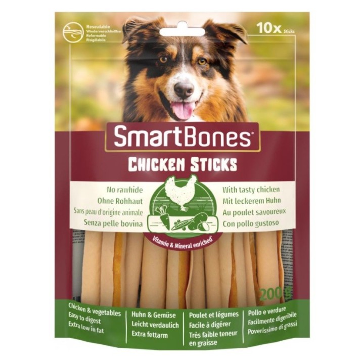 SmartBones Chicken Sticks Kausnack für Hunde 10 Stck