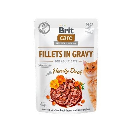 BRIT Care Fillets in gravy Hearty Duck 24 x 85 g