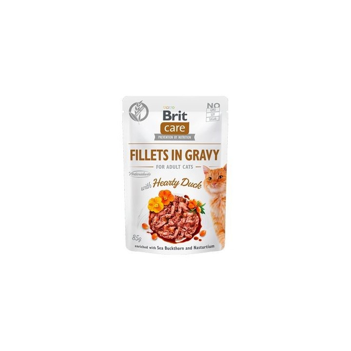 BRIT Care Fillets in gravy Hearty Duck 24 x 85 g