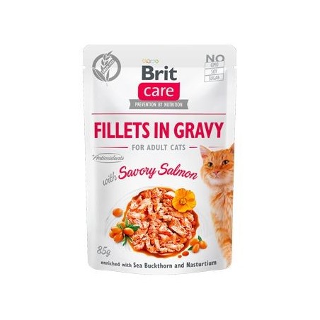 BRIT Care Fillets in gravy savory salmon 24 x 85 g