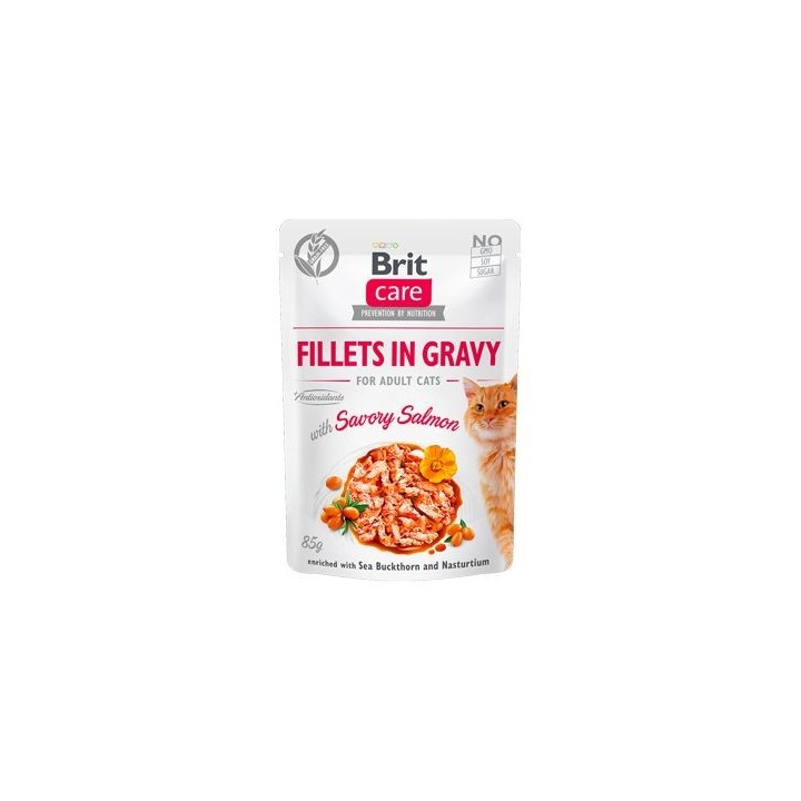 BRIT Care Fillets in gravy savory salmon 24 x 85 g