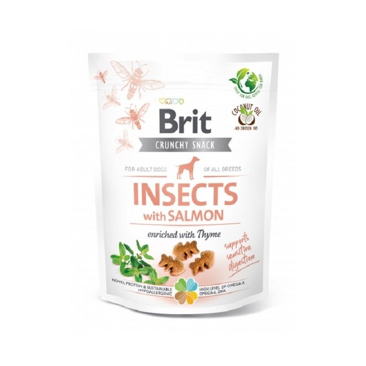 BRIT Care Dog Functional Snack Insects with Salmon 200 g