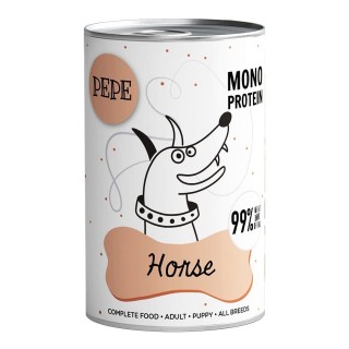 PAKA ZWIERZAKA PEPE Horse 99% (Pferd) 400g Monoprotein-Nahrung