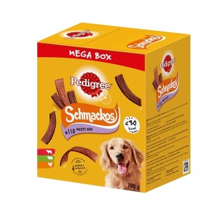 PEDIGREE Mega Box Schmackos mit Rind-, Lamm- und Geflügelgeschmack 790 g