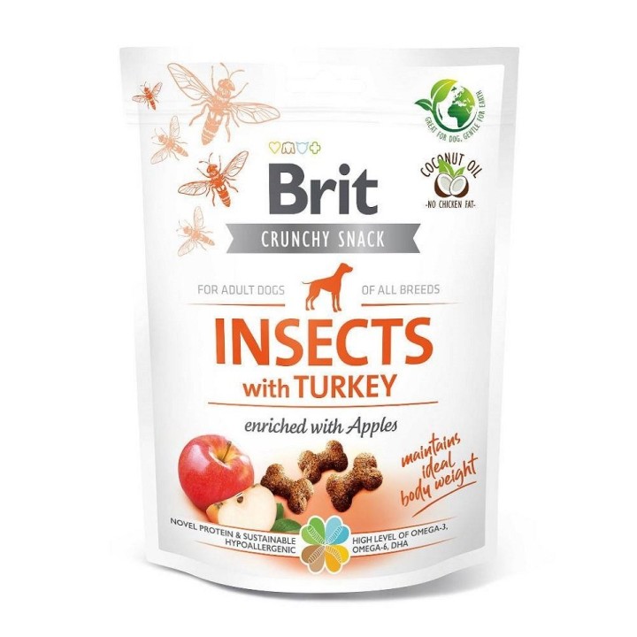 BRIT Care Dog Crunchy Crakcer Insect &amp, Turkey 200 g