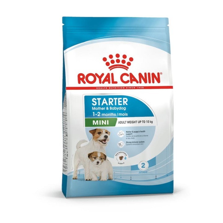 ROYAL CANIN Mini Starter Mother &amp, Babydog 8 kg Trockenfutter für trächtige und säugende Hündinnen und Welpen, von 4 bis 8