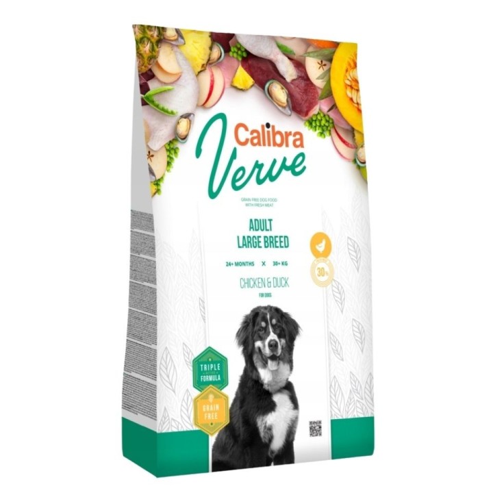 CALIBRA Dog Verve GF Adult Large Chicken&amp,Duck 12kg