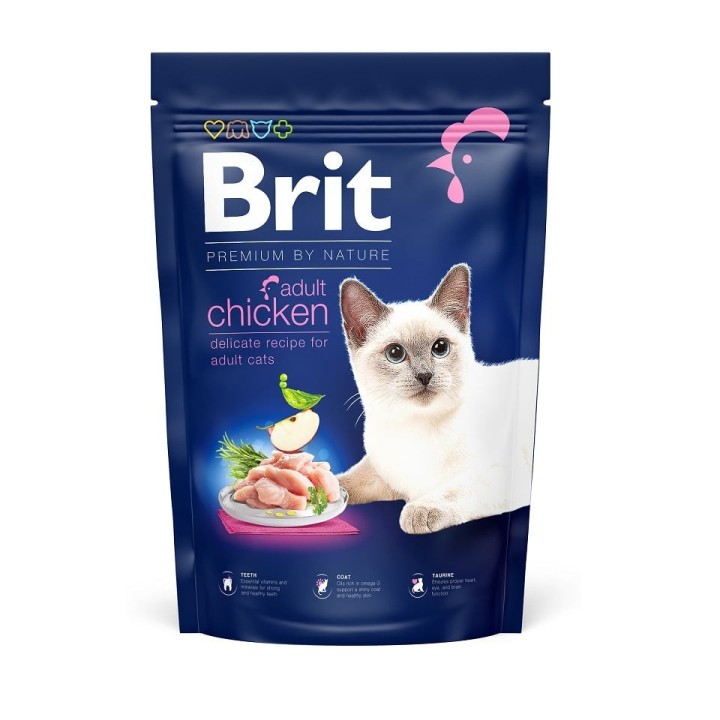 BRIT Cat Premium by Nature Adult chicken 1,5 kg