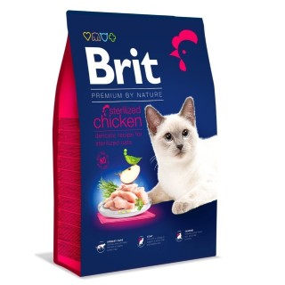 BRIT Cat Premium by Nature Sterilised chicken 8 kg