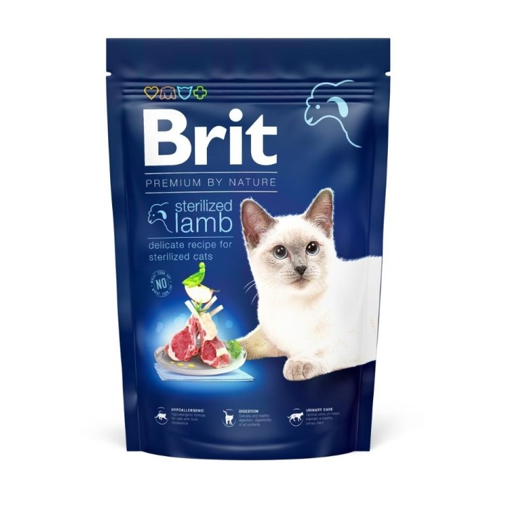 BRIT Cat Premium by Nature Sterilised lamb 300 g
