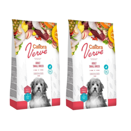 CALIBRA Dog Verve GF Adult Small Chicken&amp,Duck 12 kg (2 x 6 kg)