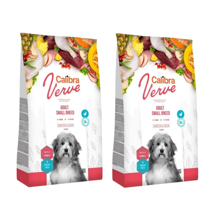 CALIBRA Dog Verve GF Adult Small Chicken&amp,Duck 12 kg (2 x 6 kg)