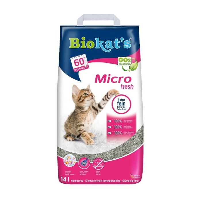 BIOKAT'S Micro Fresh Katzenstreu 14 l
