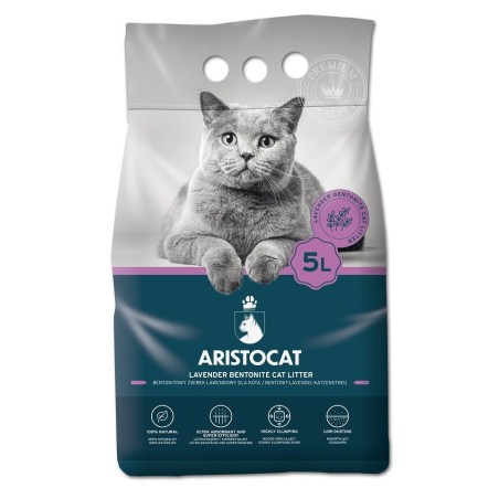 ARISTOCAT Bentonite Plus Bentonit Katzenstreu Lavendel 5 l