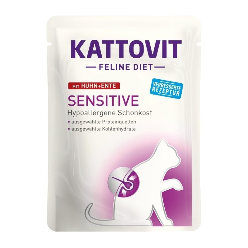 KATTOVIT Feline Diet Sensitive Huhn + Ente 85 g