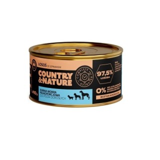 COUNTRY&amp,NATURE Körnerfreies Nassfutter Lachs mit Spinat 410 g
