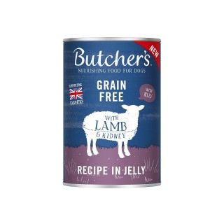BUTCHER'S Originalrezept in Gelee, Hundefutter, Stücke mit Lamm in Gelee, 400g