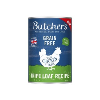 BUTCHER'S Original Tripe Hundefutter mit Huhn und Pansenpastete 400g