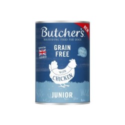 BUTCHER'S Original Junior, Hundefutter, Hühnerstücke in Gelee, 400g