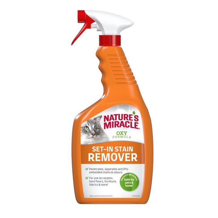 NATURE'S MIRACLE SET-IN OXY Stain&amp,Odour Remover Cat 709 ml
