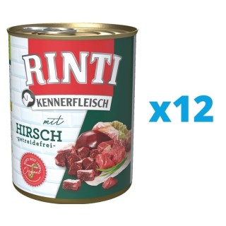 RINTI Kennerfleisch Hirsch 12 x 800 g