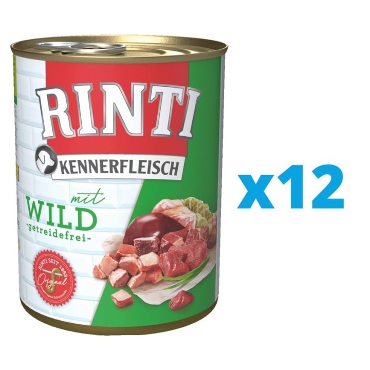 RINTI Kennerfleisch Wild 12 x 400 g