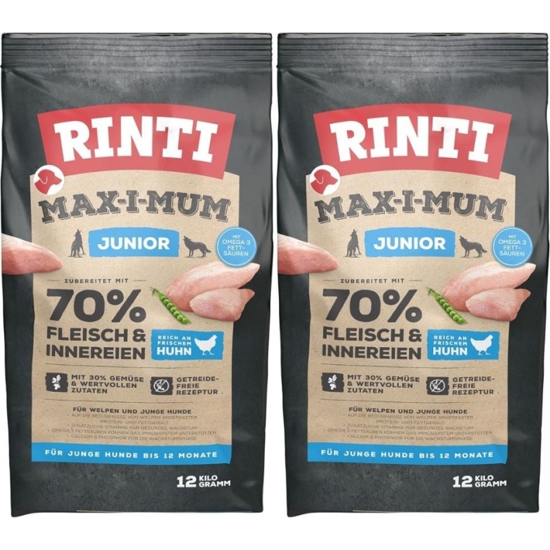 RINTI MAX-I-MUM Junior Huhn 2 x 12 kg