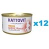 KATTOVIT Feline Diet Niere/Renal Huhn 12 x 85 g